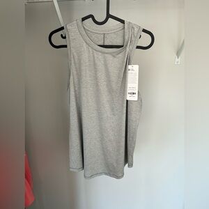 CRZ YOGA Heather Gray Tank Top